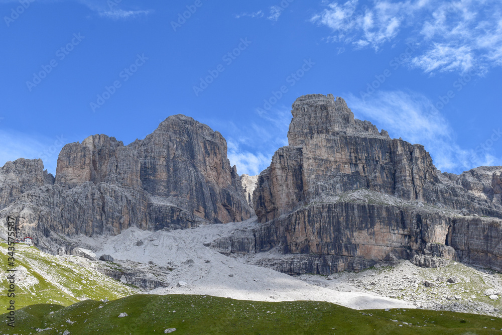 Rocky peaks od the Brenta Mountains