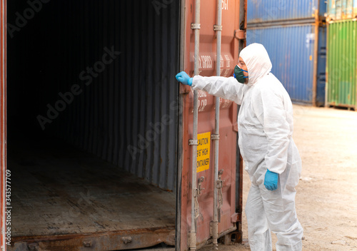 Disinfecting of storage container to prevent COVID-19