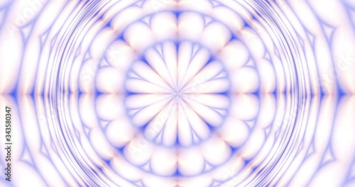 Abstract motion background with floral futuristic elements, spring, summer animated footage, fractal fantasy design  with purple and blue color