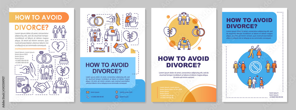 How to avoid divorce brochure template