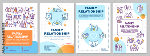 Family relationship brochure template