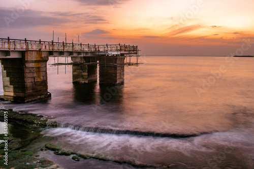 Fotografie sunset on the galle face beach