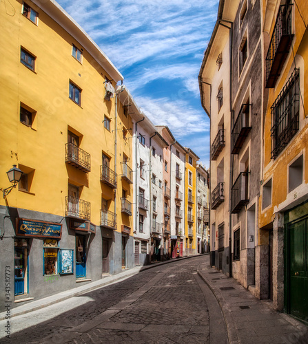 Street of the old town  Cuenca  Spain