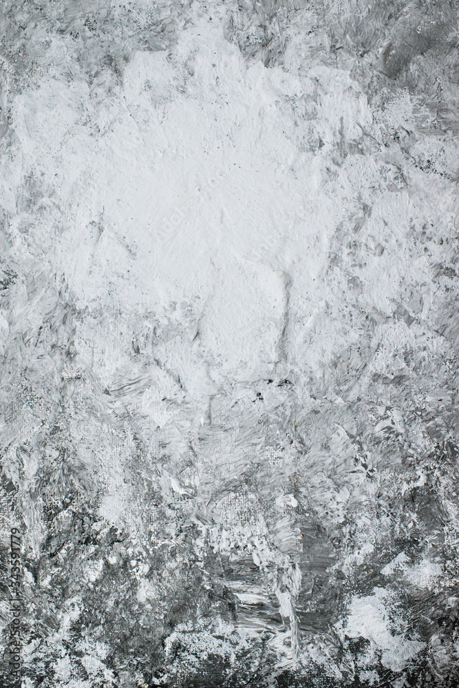 Fototapeta premium Black and white stucco texture with gradient and grunge