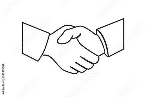 Handshake of business partners. Business handshake. 