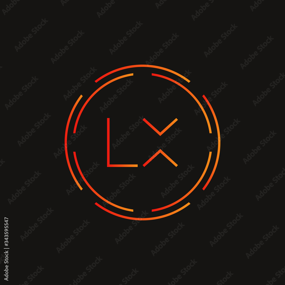 Initial LX letter Logo Design vector Template. Abstract Letter LX logo Design Initial LX letter Logo Design vector Template. Abstract Letter LX logo Design