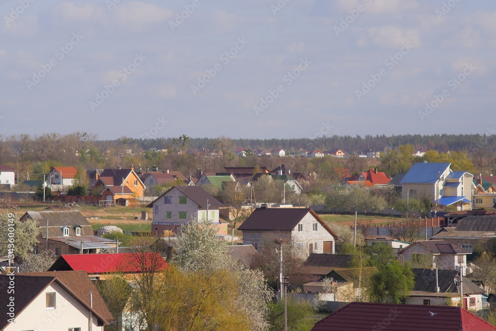 custom made wallpaper toronto digitalRural architecture. Ukrainian village. Private houses in the Ukrainian village.