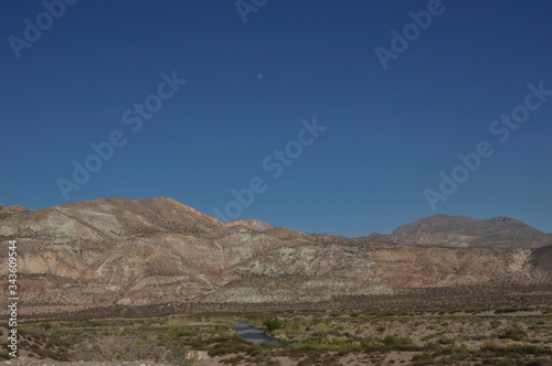 view of Rio Grande, Malargue, Mendoza, Patagonia photo