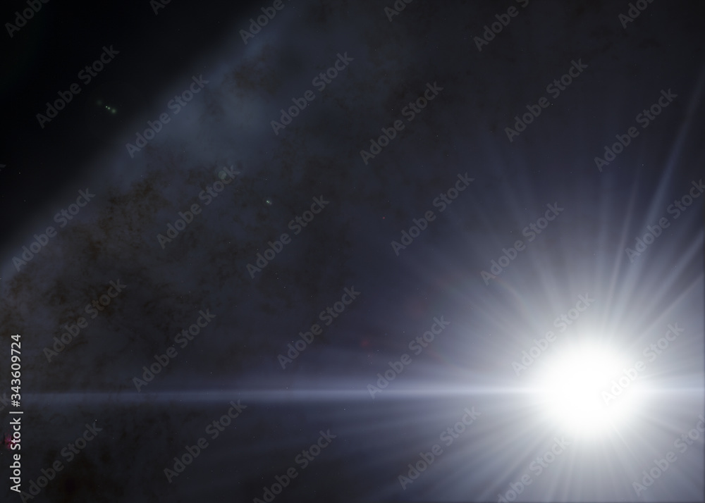 Milky Way Universe Computer Procedural Simulation illustration Milky Way Universe Computer Procedural Simulation illustration