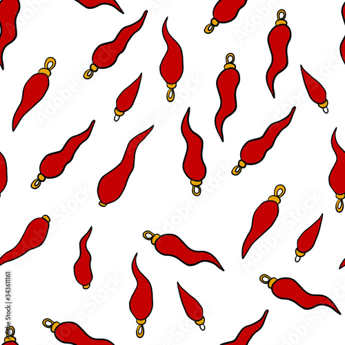 corno portaportuna pattern seamless cornetti