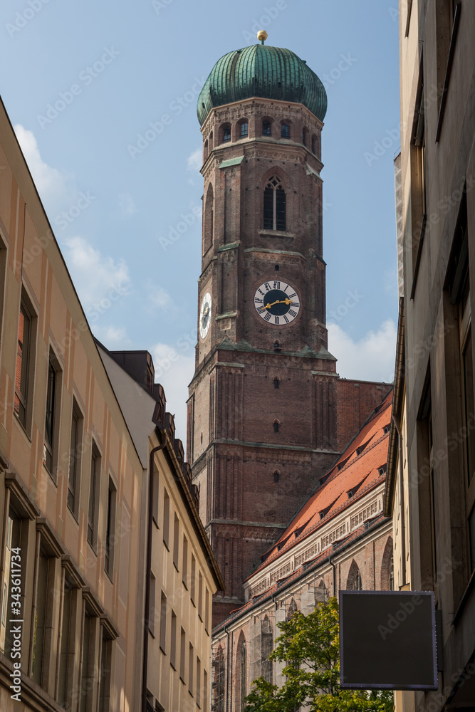 Frauenkirche church in Munich old town in city center Germany, Cathedrals 