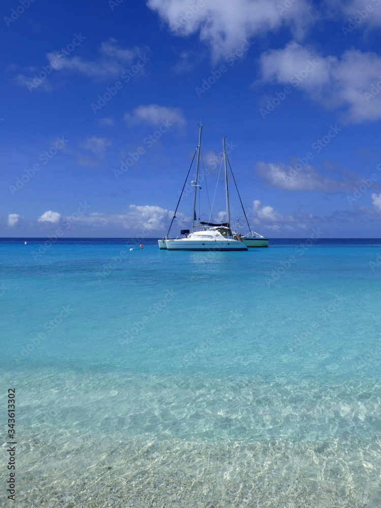 Beautiful seascape of Little Curacaco, Caribbean Beautiful seascape of Little Curacaco, Caribbean