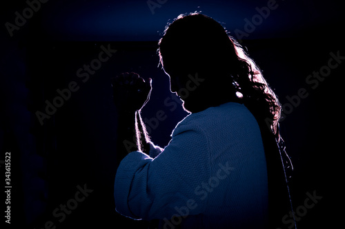 Slika na platnu Jesus Christ praying at night