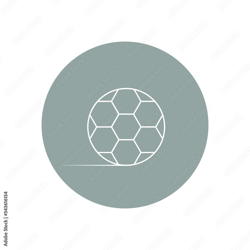 Soccer ball or football flat vector icon for sports apps and websites. Vector illustration of EPS 10 Soccer ball or football flat vector icon for sports apps and websites. Vector illustration of EPS 10