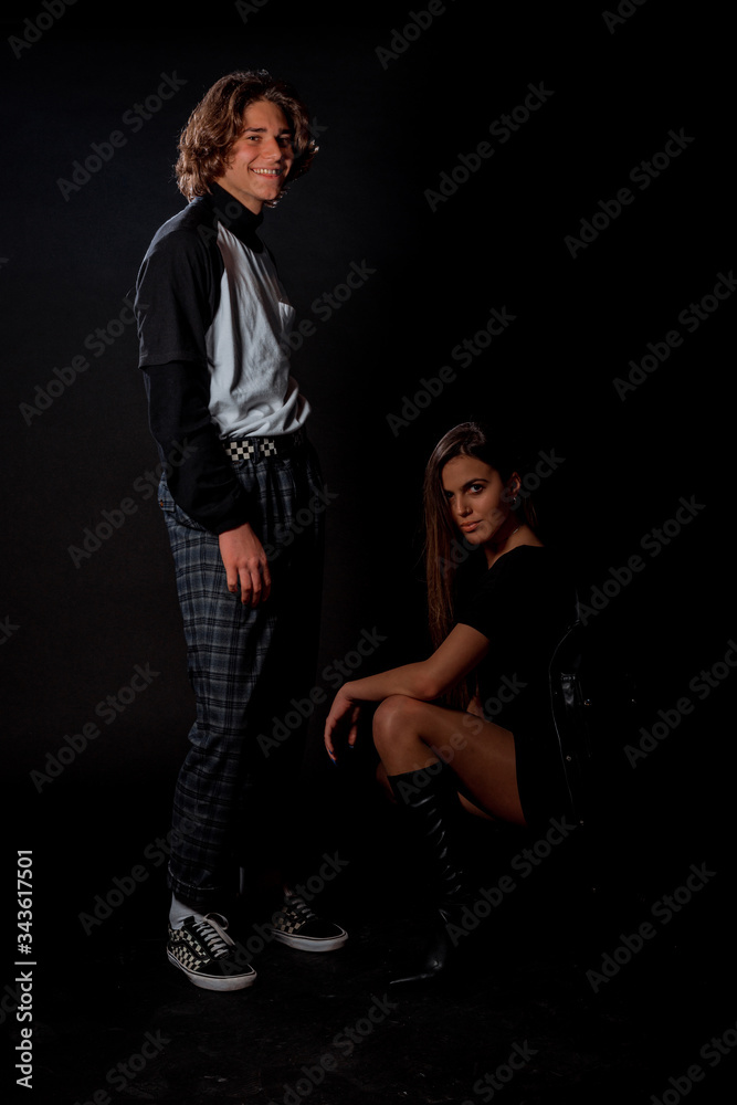Trendy fashion couple Trendy fashion couple
