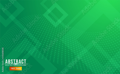 Abstract geometry green background. Modern abstract geometry background.