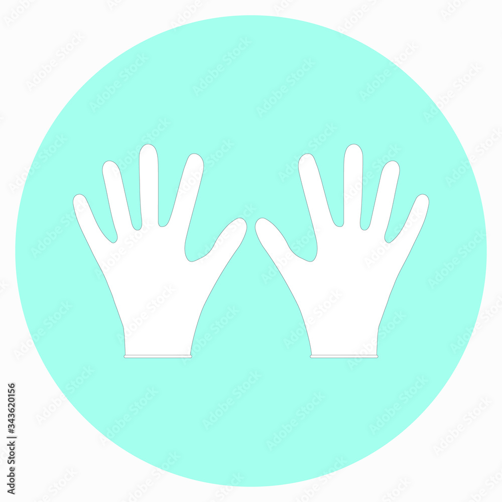 Medical gloves as an element of protection against coronavirus. Hand drawn sketch style. Coronavirus bacteria. Vector background. Image isolated. Medical gloves as an element of protection against coronavirus. Hand drawn sketch style. Coronavirus bacteria. Vector background. Image isolated.