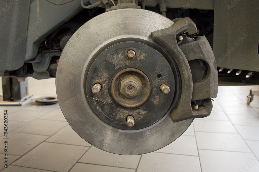 Car disc brake Assembly, brake pads, discs, caliper