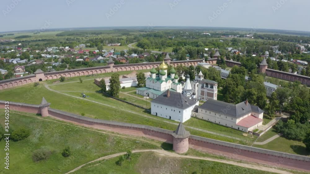 aerial view of st euthymius monastery suzdal aerial view of st euthymius monastery suzdal