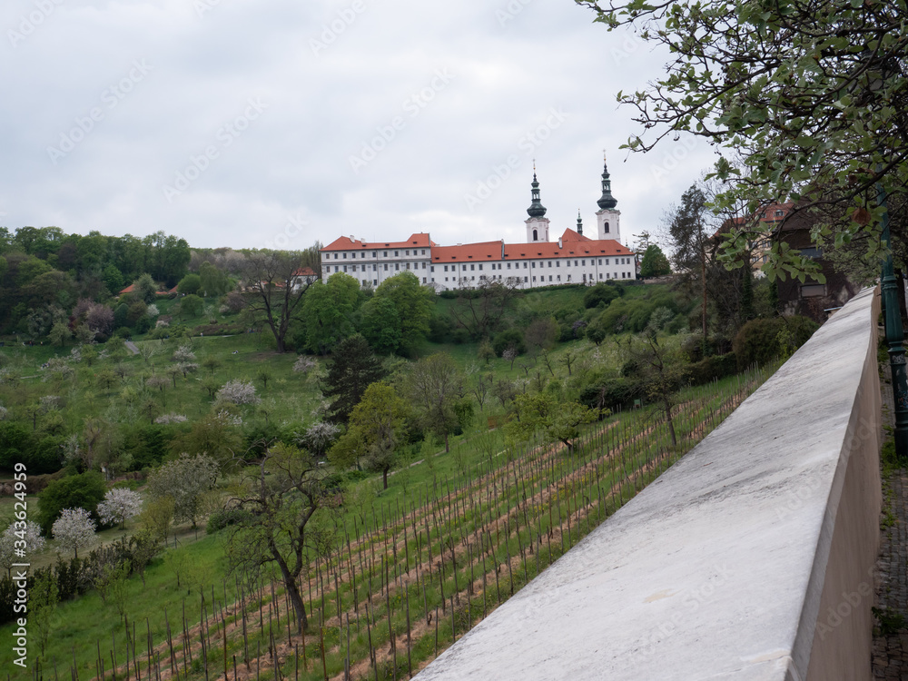 
Strahov Monastery in Prague in spring 2020