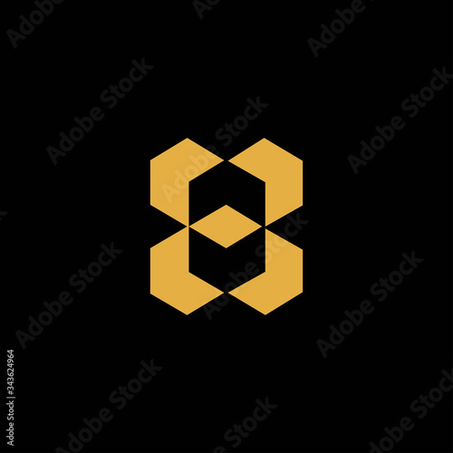 Initial letter hh or h logo design template
