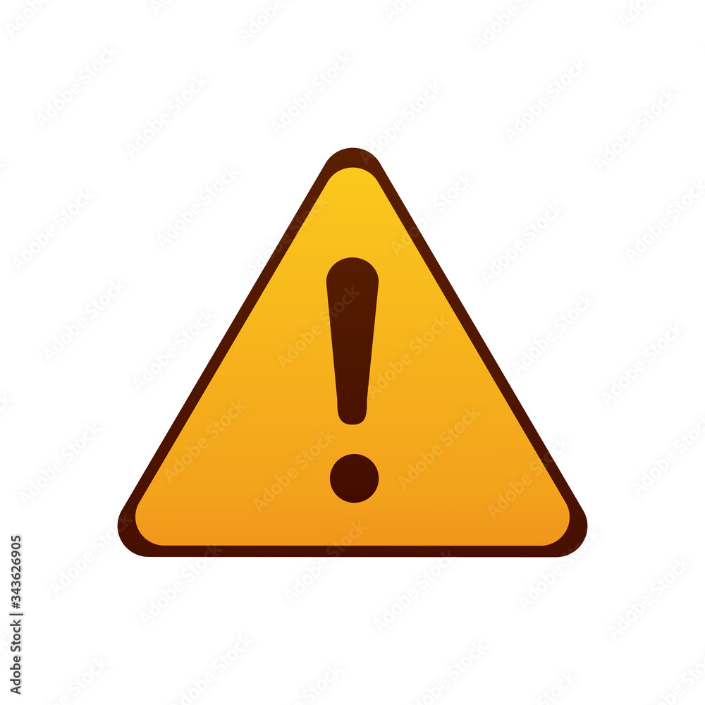 warning sign icon, gradient style warning sign icon, gradient style