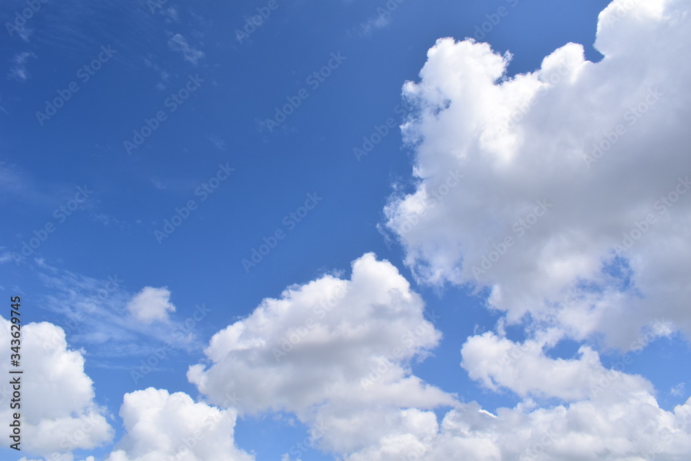 blue sky with clouds
