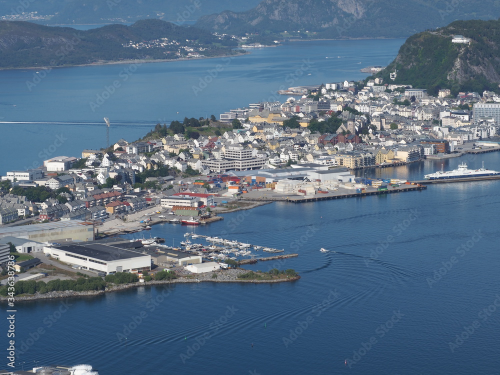 Ocean Port in Alesund, Norway  