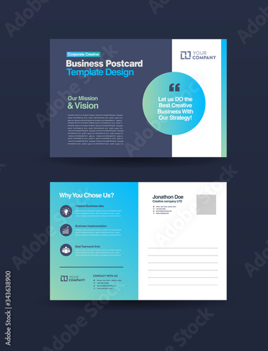 Corporate Business Postcard Design | Save The Date Invitation Card | Direct Mail EDDM Design  