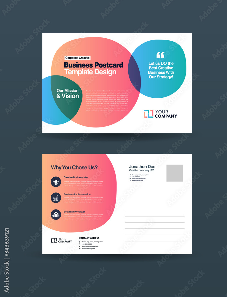 Corporate Business Postcard Design | Save The Date Invitation Card | Direct Mail EDDM Design  