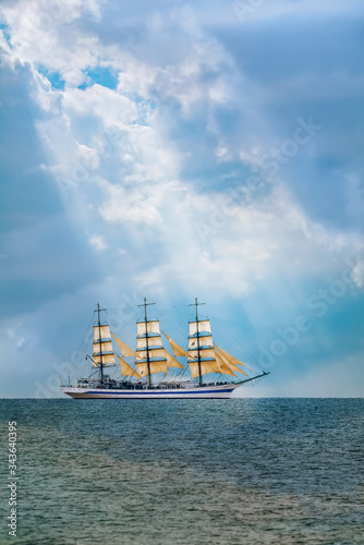 Sailing Ship in the Sea photo