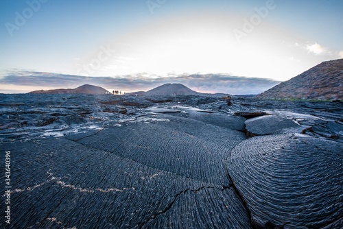 lava field at James island. Galapagos photo