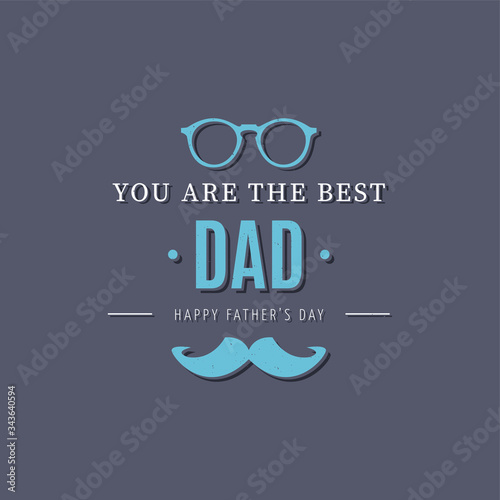 Poster for dad with text