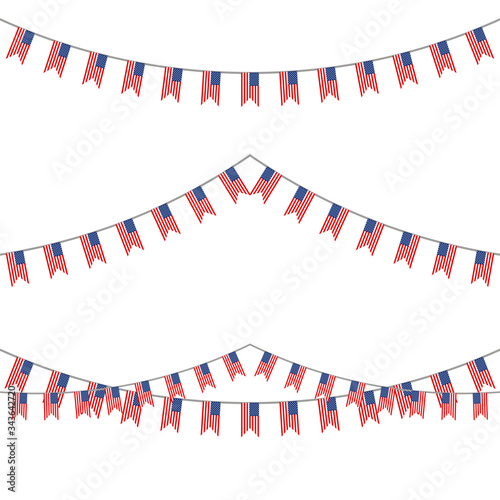 usa bunting set