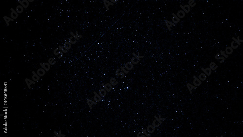 Falling Star Shooting Across the Starry Sky
