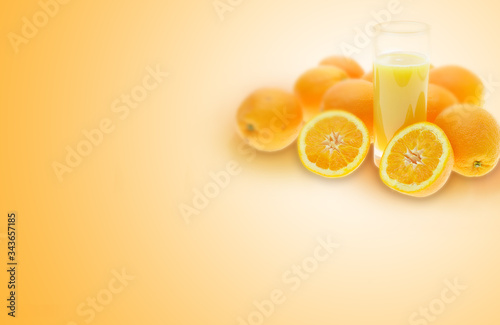 orange juice and oranges