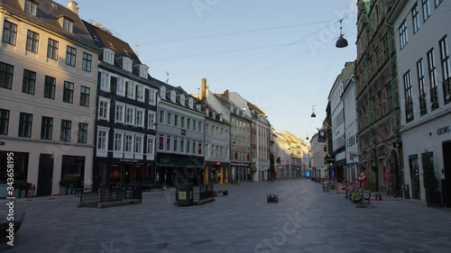 Empty Streets Of Amagertorv During Lockdown photo