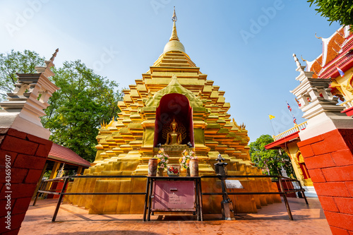 Golden Pagoda in Phan On Temple photo