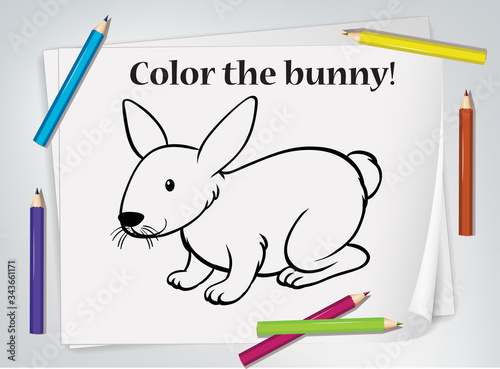 Children eagle coloring worksheet