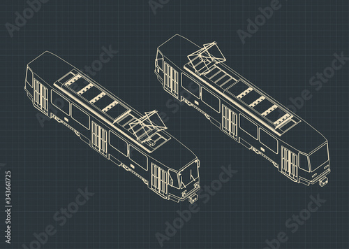 Tram isometric drawings