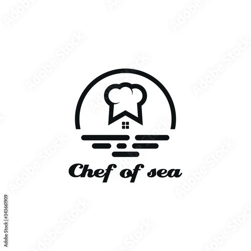 Chef / Restaurant sea logo design vector