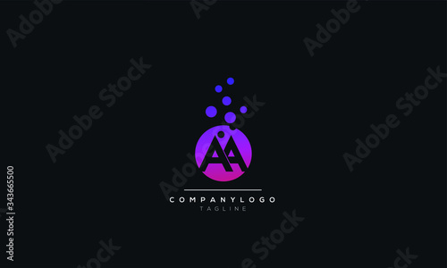 Letter AA Logo Design Icon Vector Symbol