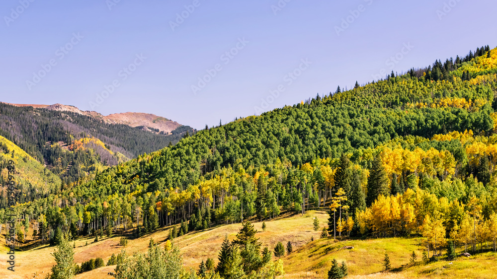 Landscape in Rocky Mountains in Colorado, USA.