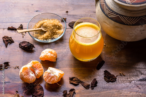 natural clementine juice with brown sugar