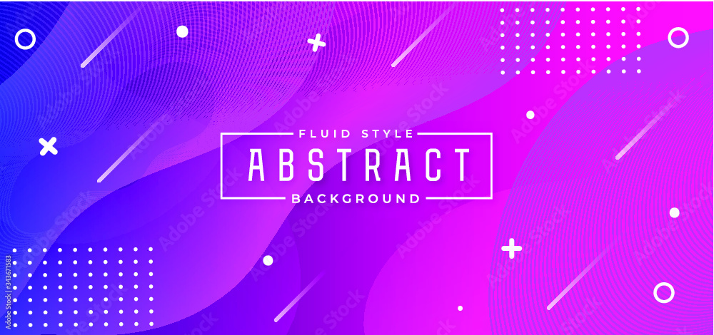 Abstract Gradient Vector Horizontal Banner Background