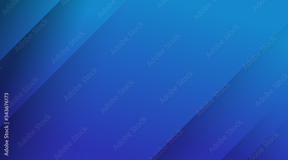 Abstract geometric dynamic oblique lines paper vector on blue gradient background