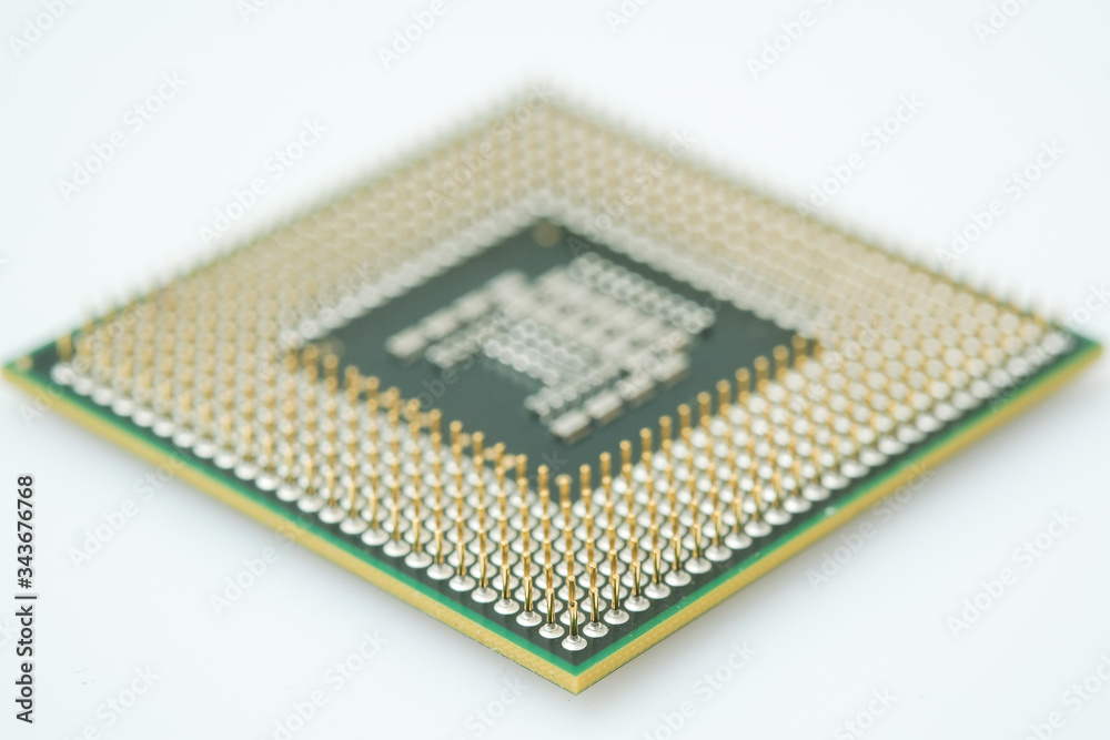 Electronic circuit board in computer Electronic circuit board in computer
