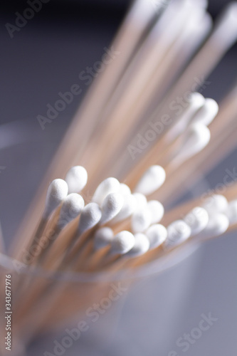 cotton swabs close-up  340