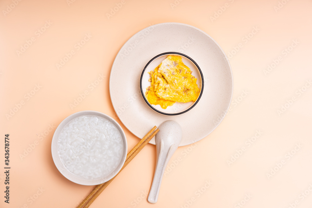 Chinese Chaoshan Breakfast White Congee Side Dish Chinese Chaoshan Breakfast White Congee Side Dish