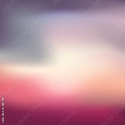 Various colors Like the evening sky, vector